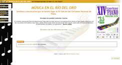 Desktop Screenshot of musicaenelriodeloro.com