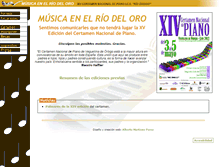 Tablet Screenshot of musicaenelriodeloro.com